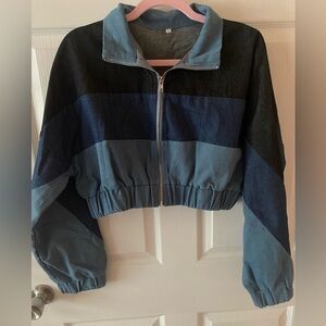 cropped denim jacket